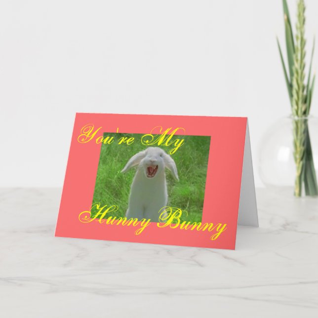 You're My [evil] Hunny Bunny Holiday Card (Front)