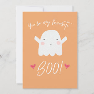 "You're my favorite Boo!" Cute Halloween Ghost Card