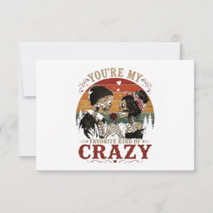 You're My Favourite Kind of Crazy RSVP Card