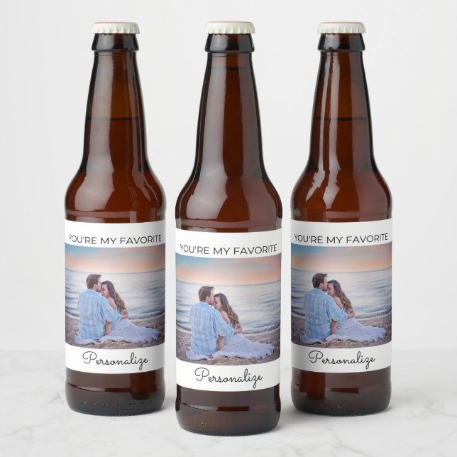 You're My Favourite Personalized Beer Label (Bottles)