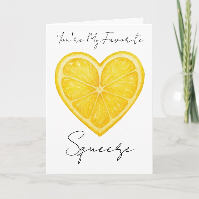 You're My favourite Squeeze Card (Front)