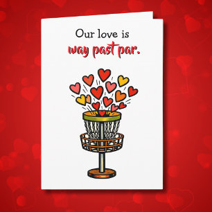 You're my Hole in One Valentine's Day   Disc Golf Card