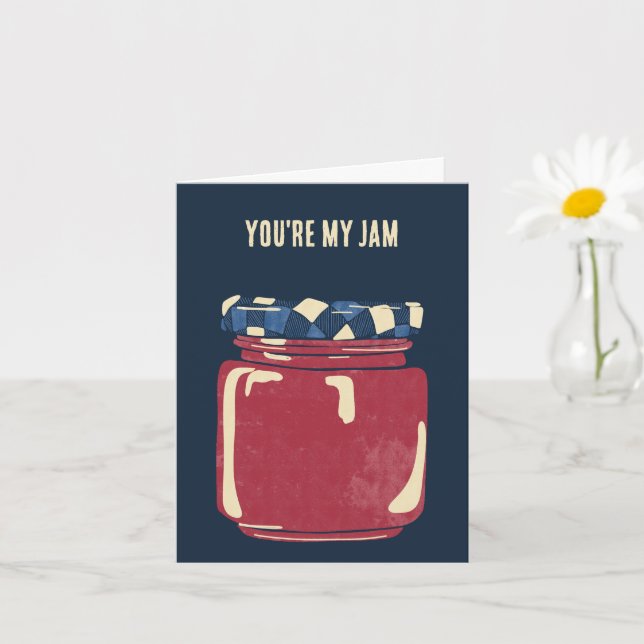 You're my Jam Customizable Anniversary Card (Small Plant)