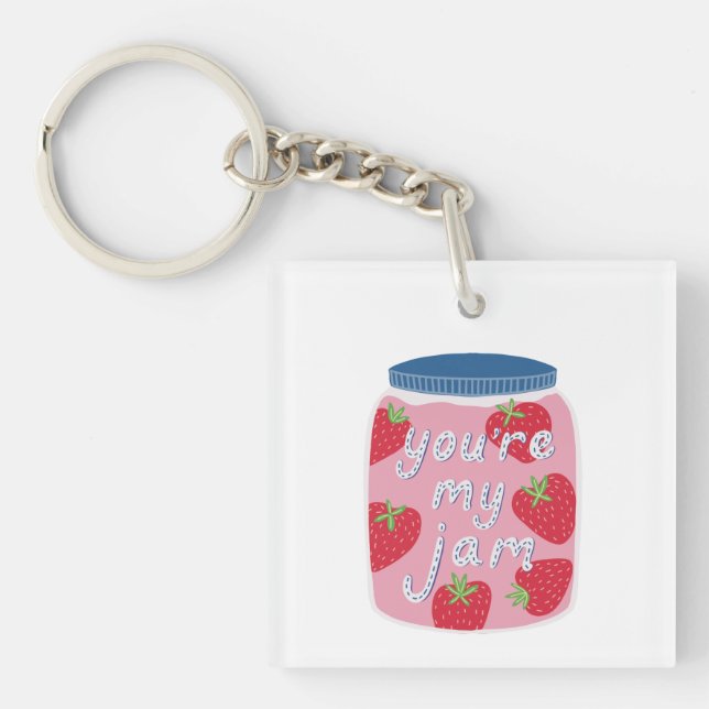 You're My Jam Valentines Day Keychain (Front)