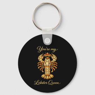 You're My Lobster Queen Bejewelled Diamond Luxury  Keychain