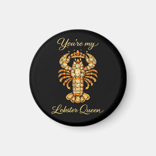 You're My Lobster Queen Bejewelled Diamond Luxury  Magnet