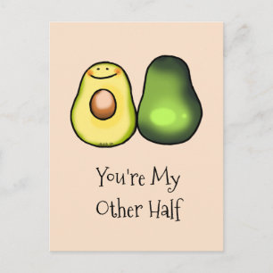 You're My Other Half (cute avocado) Postcard