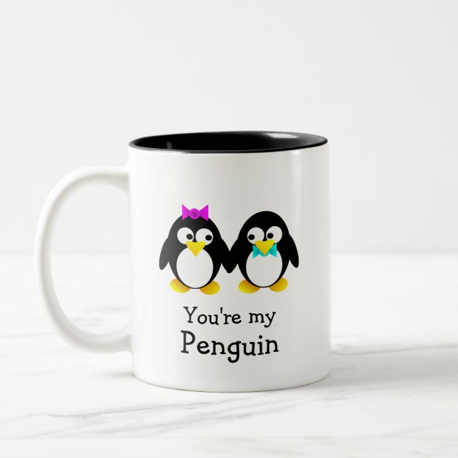 You're My Penguin Two-Tone Coffee Mug (Left)