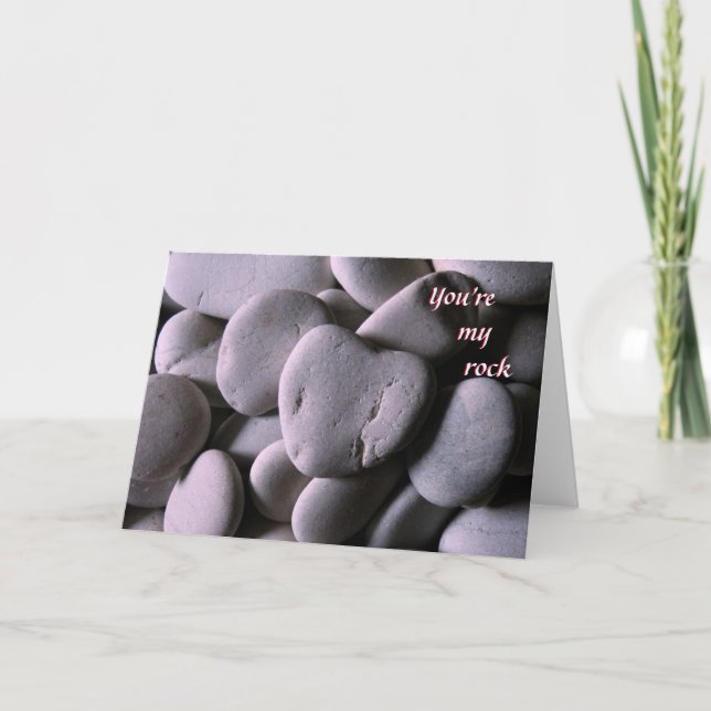 You're My Rock Greeting Card (Front)