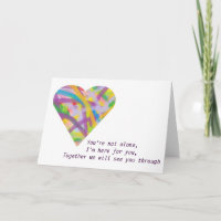You're not alone card