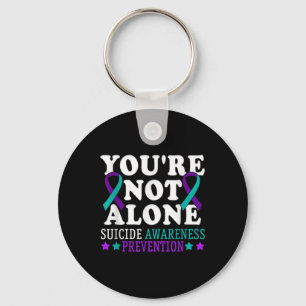 Youre Not Alone Depression Suicide Prevention Awar Keychain