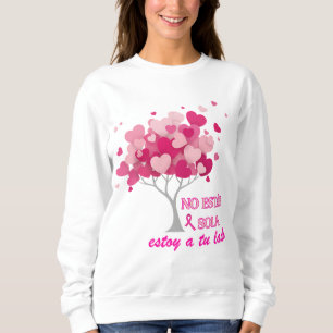 You're not alone in fighting breast cancer sweatshirt