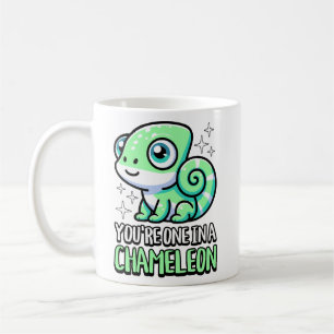 You're One In A Chameleon! Cute Chameleon Pun Coffee Mug