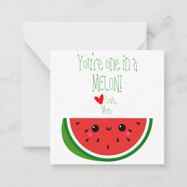You're One in a Melon Lunchbox Note Cards (Front)