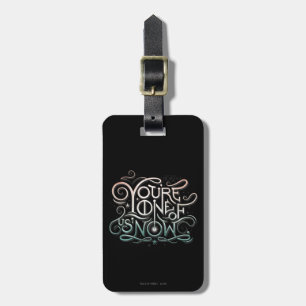 You're One Of Us Now Colourful Graphic Luggage Tag