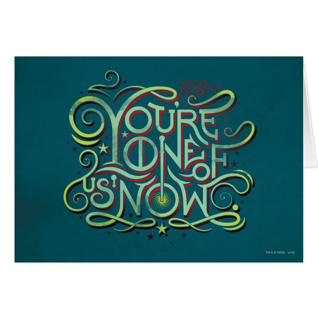 You're One Of Us Now Green Graphic (Front Horizontal)
