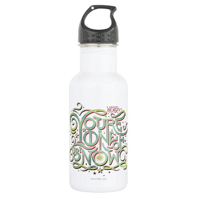 You're One Of Us Now Green Graphic 532 Ml Water Bottle (Front)