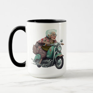 You're Only as Old as You Feel Funny Old Lady Mug