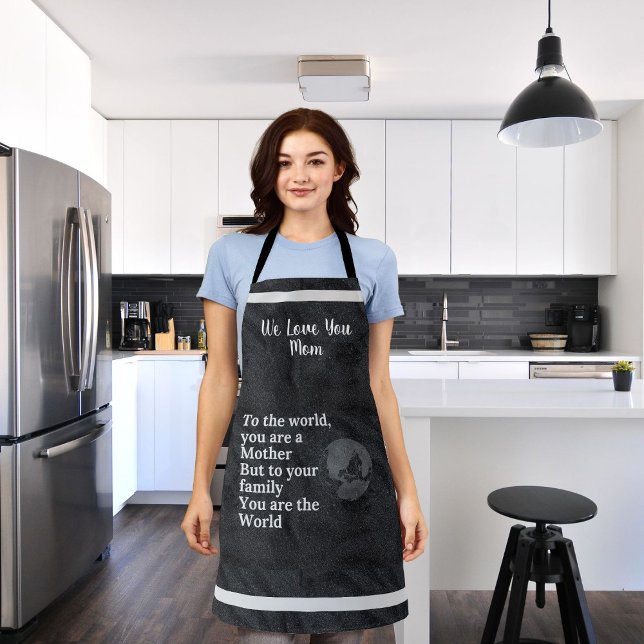 You're Our World Mom Apron (Creator Uploaded)