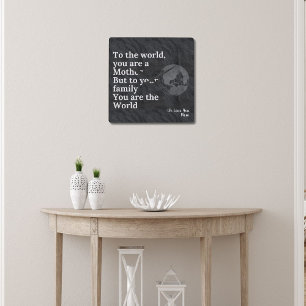 You're Our World Mom Square Wall Clock