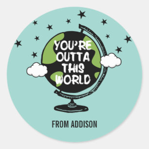 You're Outta This World Valentine's Day Sticker