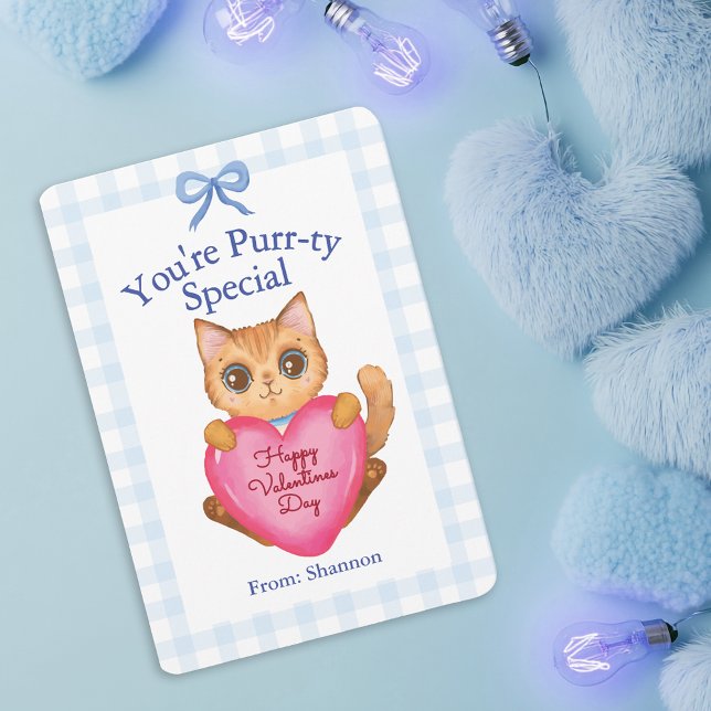 You're Purr-ty Special Kitty Cat Valentine's Day Card (Creator Uploaded)