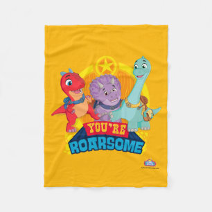 You're Roarsome Dino Ranch Fleece Blanket