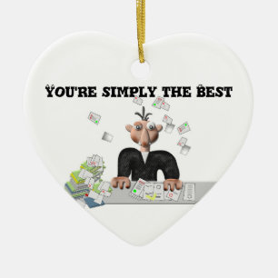 You're simply the Best .Personalized text Ceramic Ornament