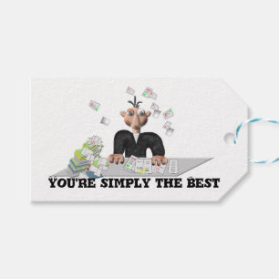 You're simply the Best .Personalized text Gift Tags