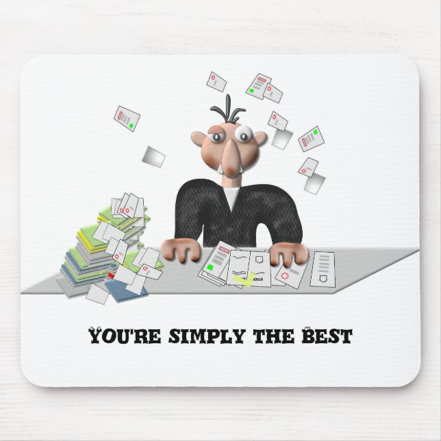 You're simply the Best .Personalized text Mouse Pad (Front)