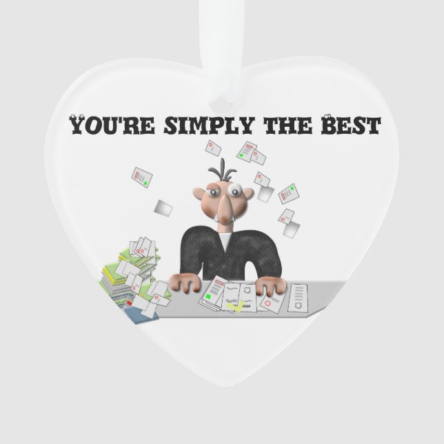 You're simply the Best .Personalized text Ornament (Front)