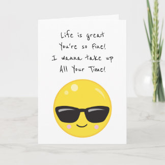 You're So Fine Bad Poetry Day Cute Poem Card