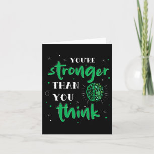 You're Stronger Than You Think Mental Health Autis Card