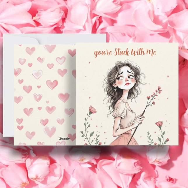 You're Stuck With Me Holiday Card (Creator Uploaded)