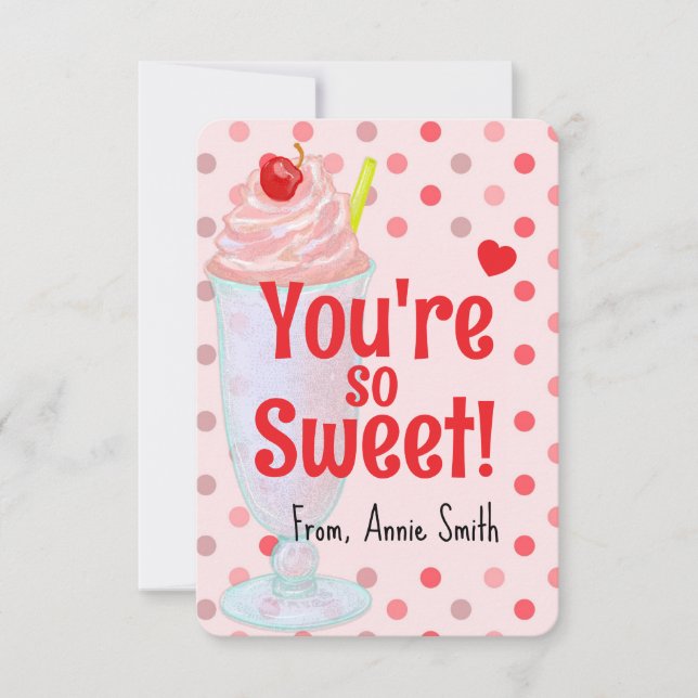You're Sweet Sundae Valentine Invitation (Front)