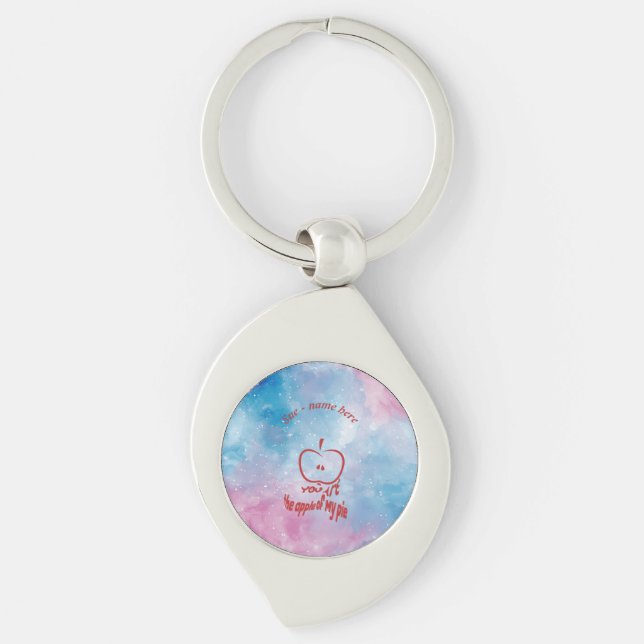 You're the Apple of My Pie  Keychain (Front)