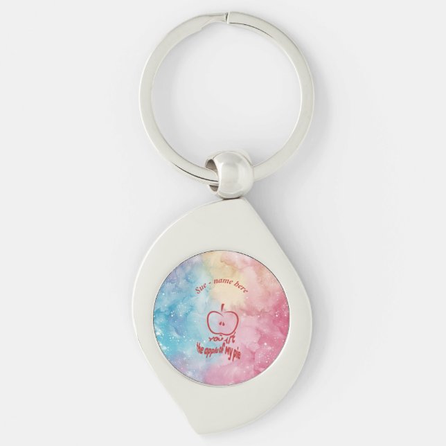 You're the Apple of My Pie  Keychain (Front)