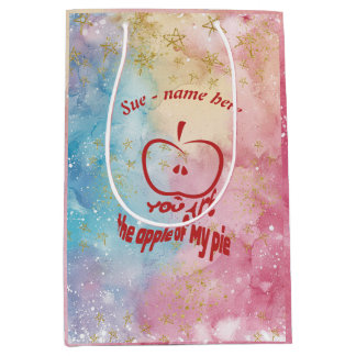 You're the Apple of My Pie Personalized Gift Bag