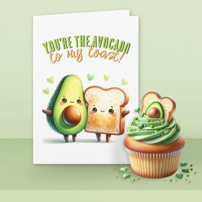 You're the Avocado to My Toast Funny Love Card (Creator Uploaded)