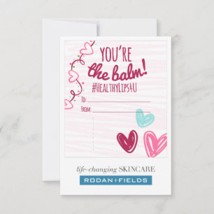 "You're the balm" Chapstick Card for R + F