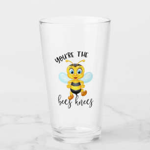 You're The Bees Knees Valentine's Day Glass