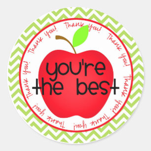 You're The Best Classic Round Sticker