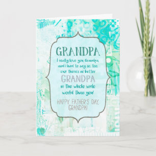You're the Best Grandpa Father's Day Card