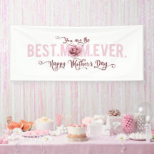 You're the Best Mom Ever Mother's Day Pink Rose