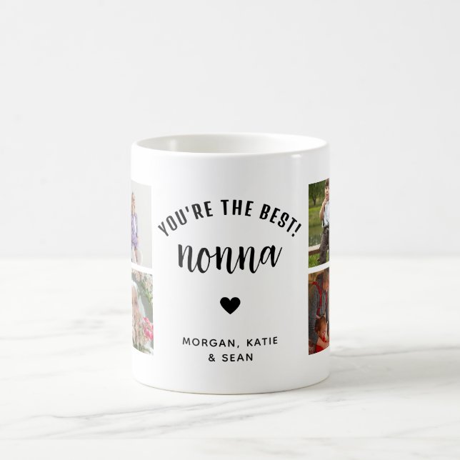 You're the Best Nonna Photo Collage Keepsake Coffee Mug (Center)