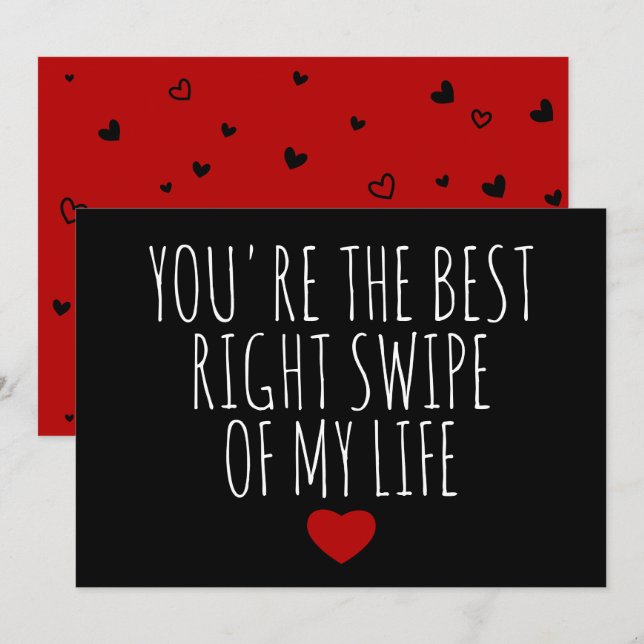 You're the best right swipe of my life Gift Card (Front/Back)