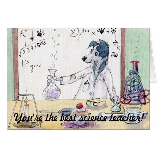 You're The Best Science Teacher Thank You CARD Zazzle.ca