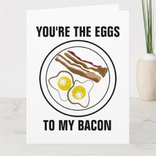 YOU'RE THE EGGS TO MY BACON, OVERSIZED ROMANCE CARD