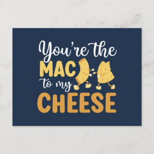 You're The Mac To My Cheese Funny Valentine's Day Postcard
