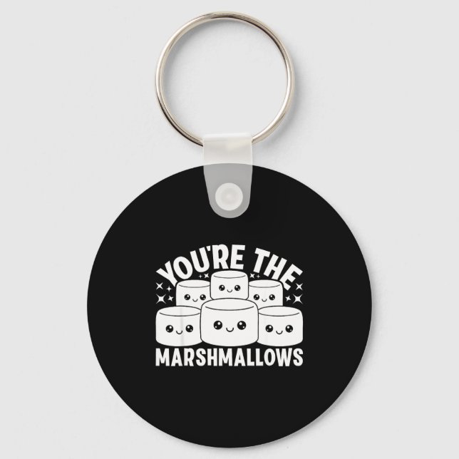 You're The Marshmallows To My Hot Cocoa Valentine' Keychain (Front)